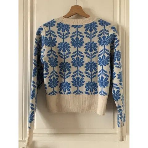 Sandro Pullover & Sweatshirts: Pullover floral Sandro size 2 woool cachemire beige/bleu – Neu (gemäss Beschreibung) aus Männedorf von iza04 1
