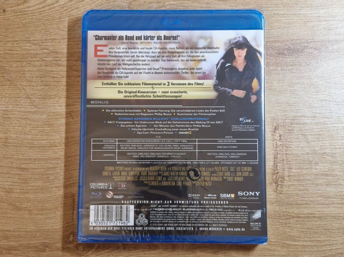 Alle DVDs: Salt (2010) NEU OVP Bluray – Neu und originalverpackt aus Pfungen von Whitie 1