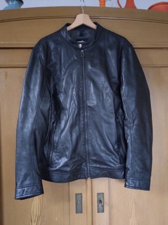Schwarze Joop Lederjacke 52