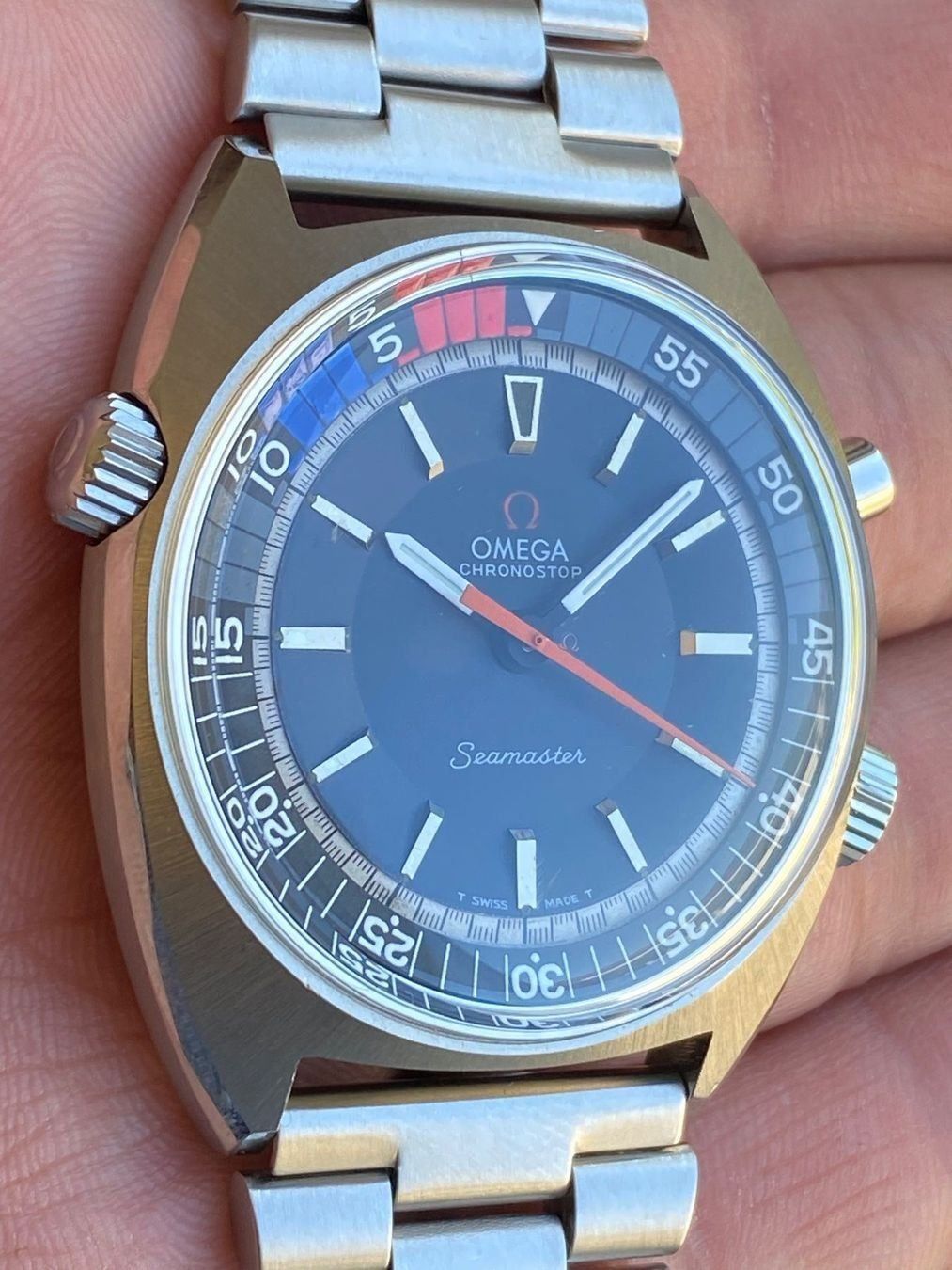 Omega Orologi: Omega Vintage 1968 Seamaster Chronostop – Usato da Morges venduto da Audemars07 4