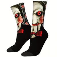 🧦🎥 Gruselige SAW-Socken – Für Horror-Fans mit Stil! 😱🖤