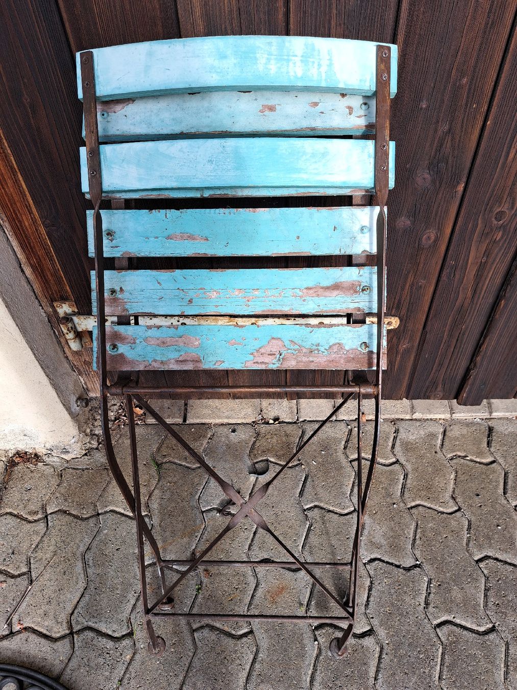 Sedie: Französischer Bistro Gartenstuhl antik – Usato da Kölliken venduto da Upcycling-by-Mc-TAM 1