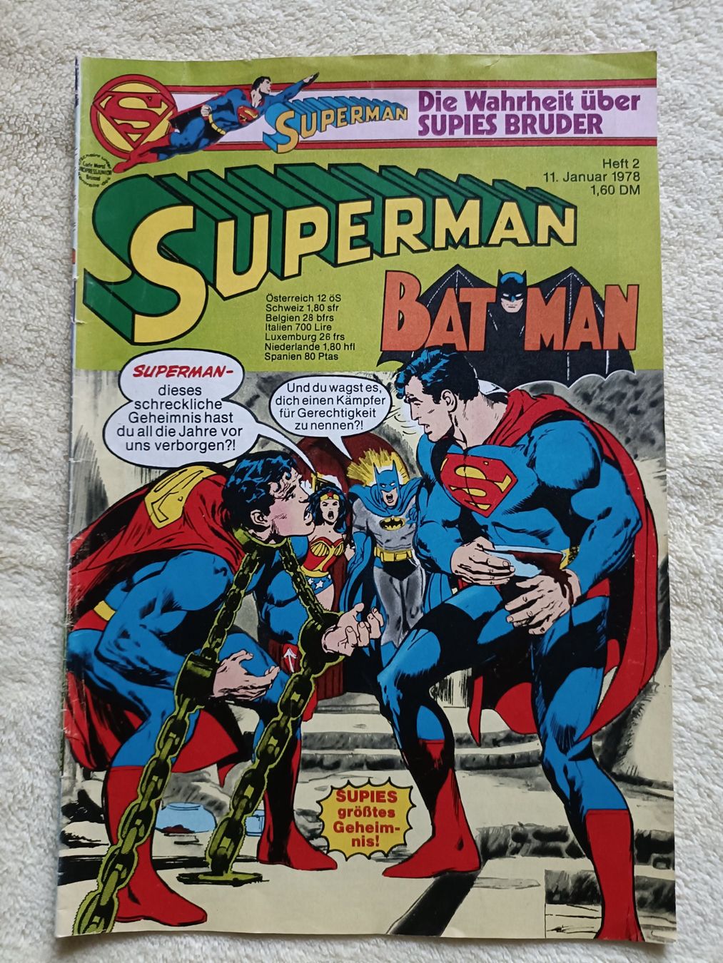 Fumetti: Superman Batman Nr. 2 1978 Comic – Usato da Luzern venduto da cryptonic79