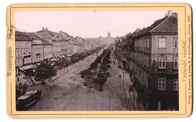 Fotografie & Manifesti: Fotografie Prag, Pferdebahn am Wenzelspl – Usato da Berlin venduto da bartko-reher
