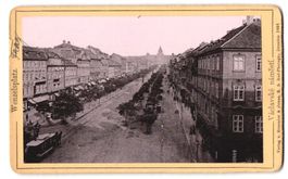 Fotografie Prag, Pferdebahn am Wenzelspl
