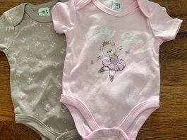 Body-Set-Strampler-Motive- Kurzarm-60% Cotton Gr.56-62