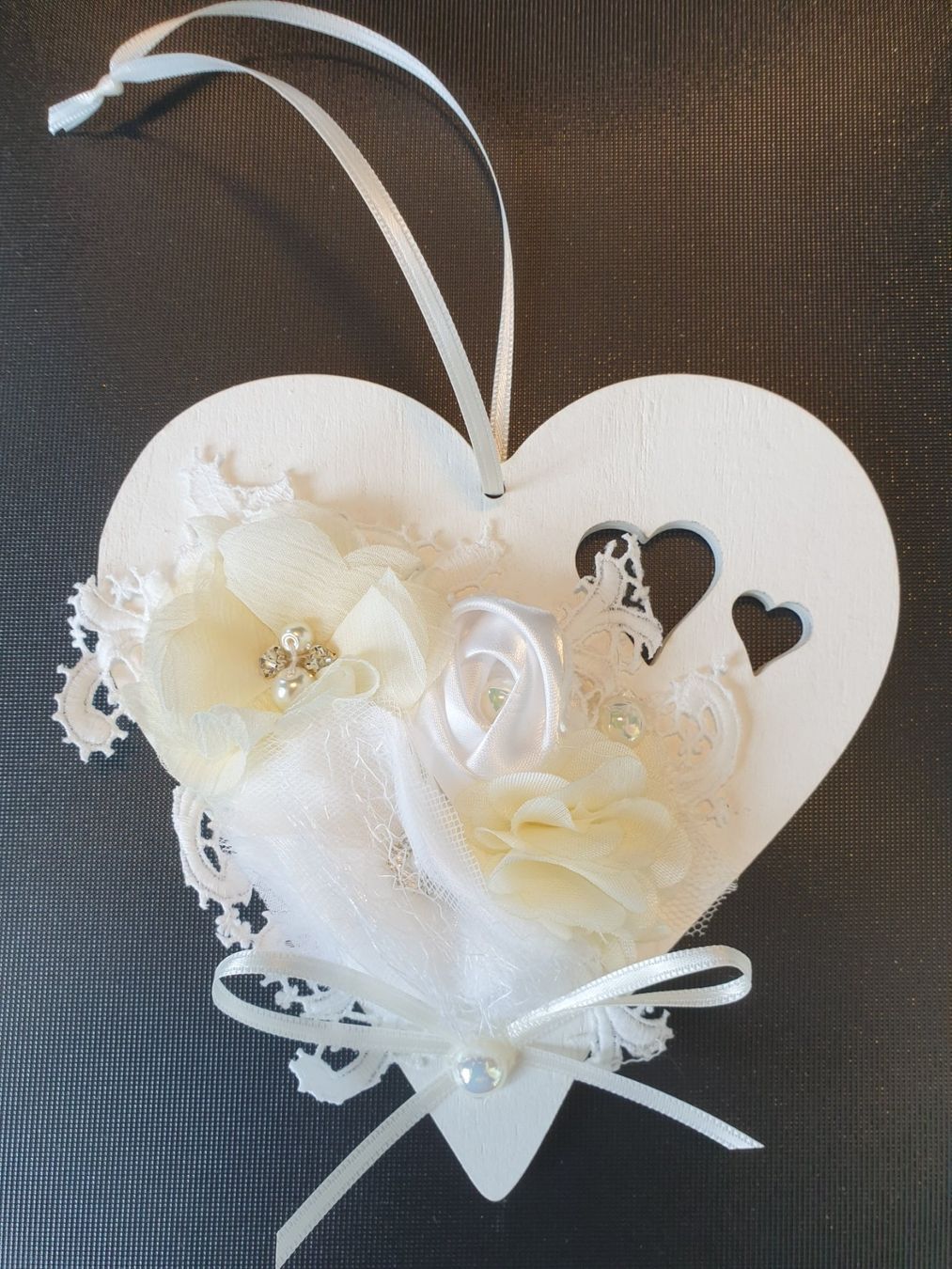 Tutte le decorazioni: Geschenk Herz Deko Shabby Chic Spitze Muttertag Geburtstag – Nuovo e nell'imballaggio originale da Gossau ZH venduto da Goes05