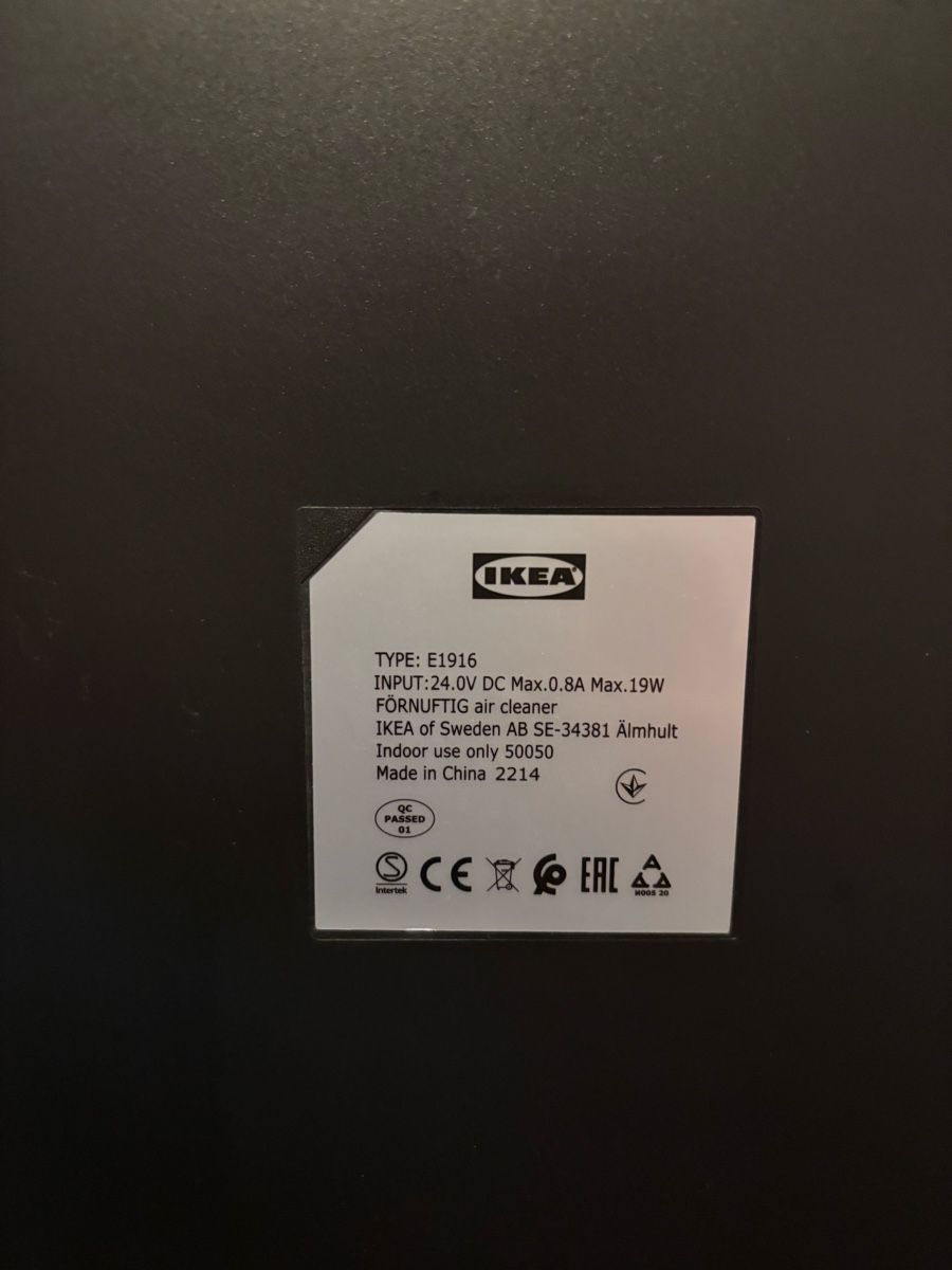 Ikea Purificateurs d'air: IKEA FÖRNUFTIG Luftreiniger – D'occasion à Winterthur par van_8fsq 2