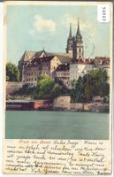 Gruss aus Basel - Münster - Litho