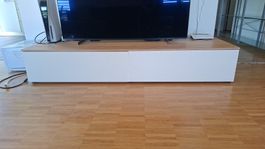 TV-Möbel Eichenholz Weiss guter Zustand und Sideboard