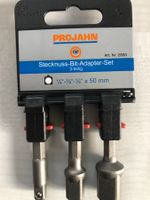Stecknuss-Bit-Adapter-Satz 3-tlg. 1/4"-3/8"-1/2"