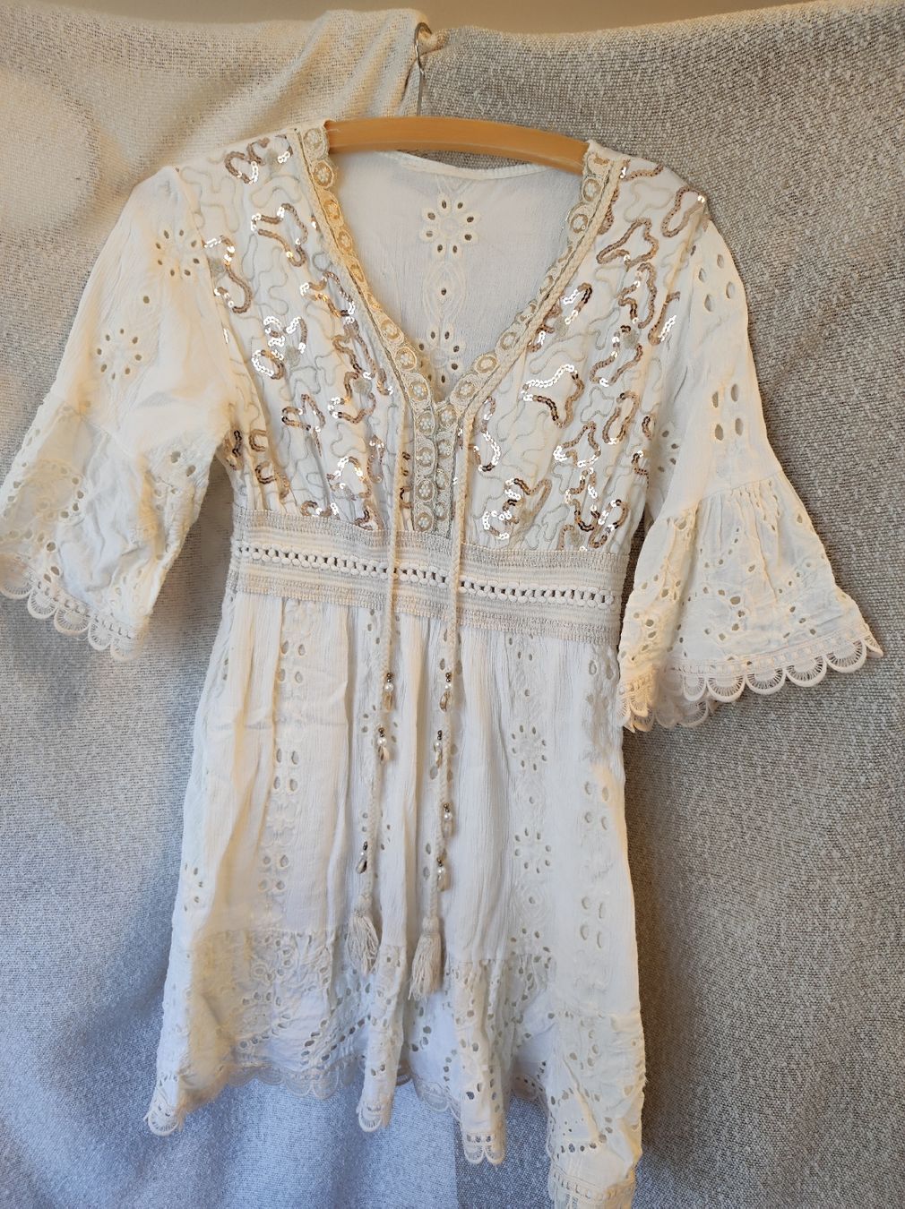 Robes: Sommerkleid weiss Boho – D'occasion à Arni AG par Rosen11