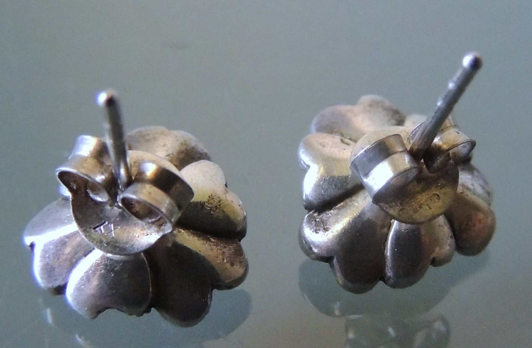 Orecchini pendenti & Orecchini a lobo: Silber 925 Markasit und Perlen Ohrstecker 12 mm – Usato da Waldenburg venduto da schaller707 4