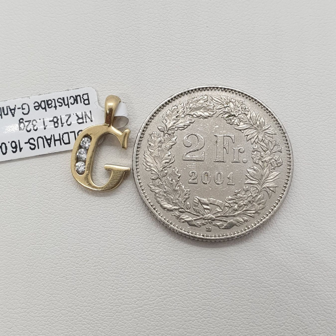 Ciondoli: Echt 14K Gold - Buchstabe G Anhänger – Usato da Luzern venduto da Luzern-Goldhaus 3