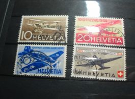 Satz Flugpostmarken 1944 gestempelt