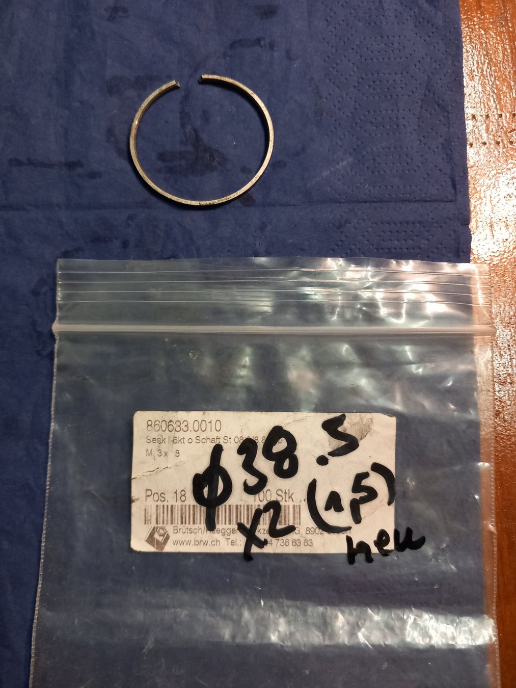 Ciclomotori: Mofa Kolbenring 38.5 x 2 x1.5 – Nuovo (secondo la descrizione) da Givisiez venduto da Reiffel 2
