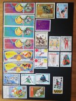 22 Olympia-Briefmarken von 1968 - 1984