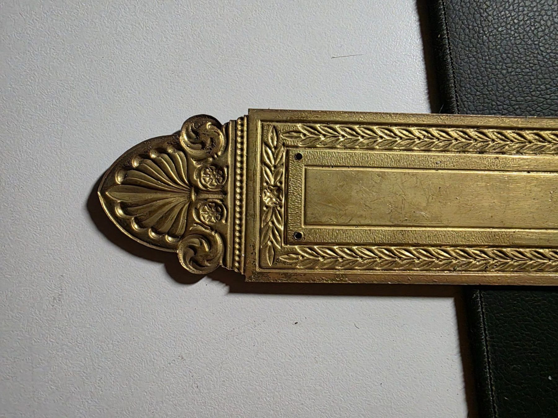 Ferramenta: Vintage alte Messing Rosette Tür Schild – Usato da Walterswil BE venduto da Lonitti 6