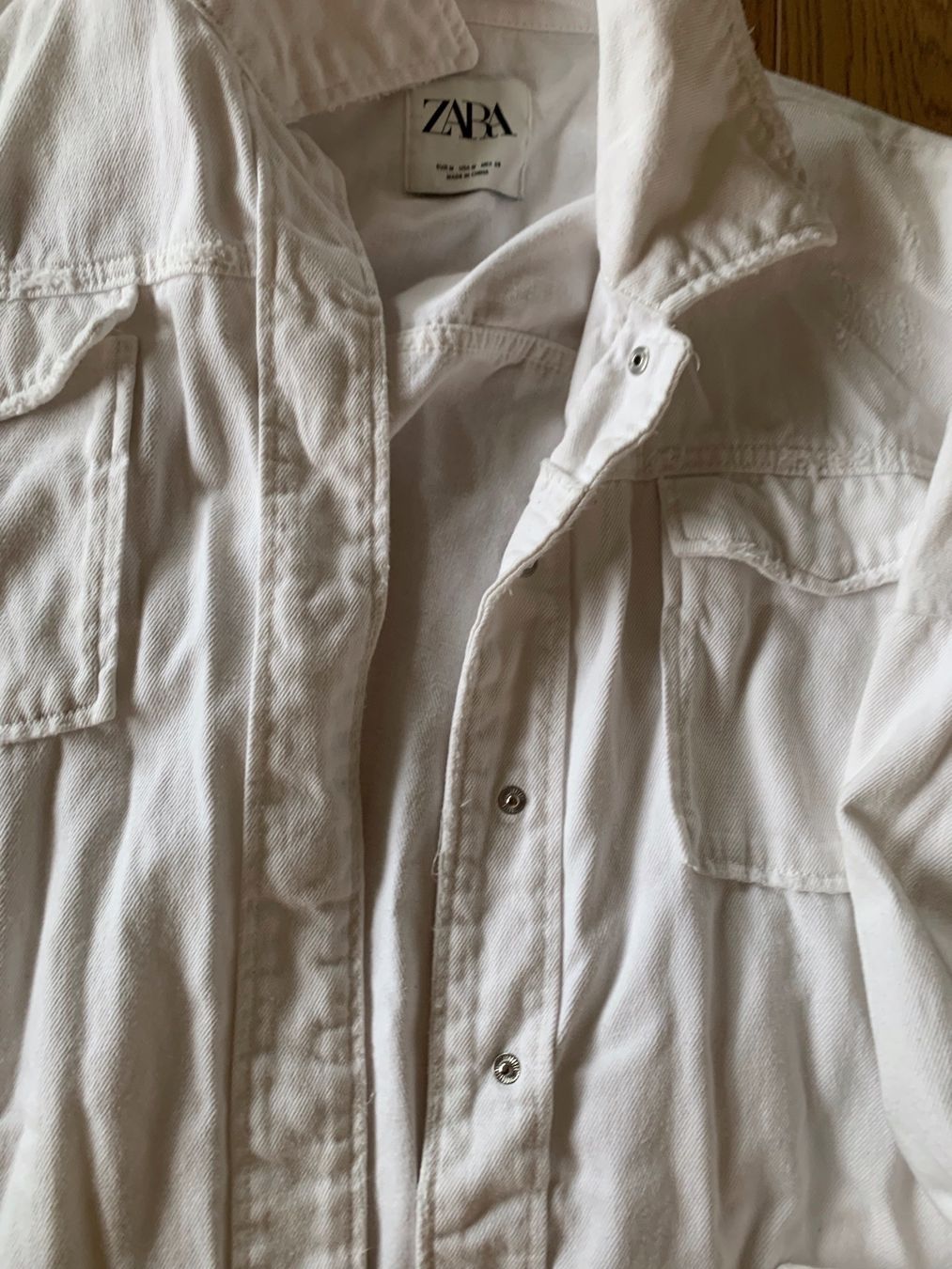 Zara Camicette: Zara Damen Hemd  weiss Baumwolle Gr. M – Usato da Kirchdorf AG venduto da coco123 3