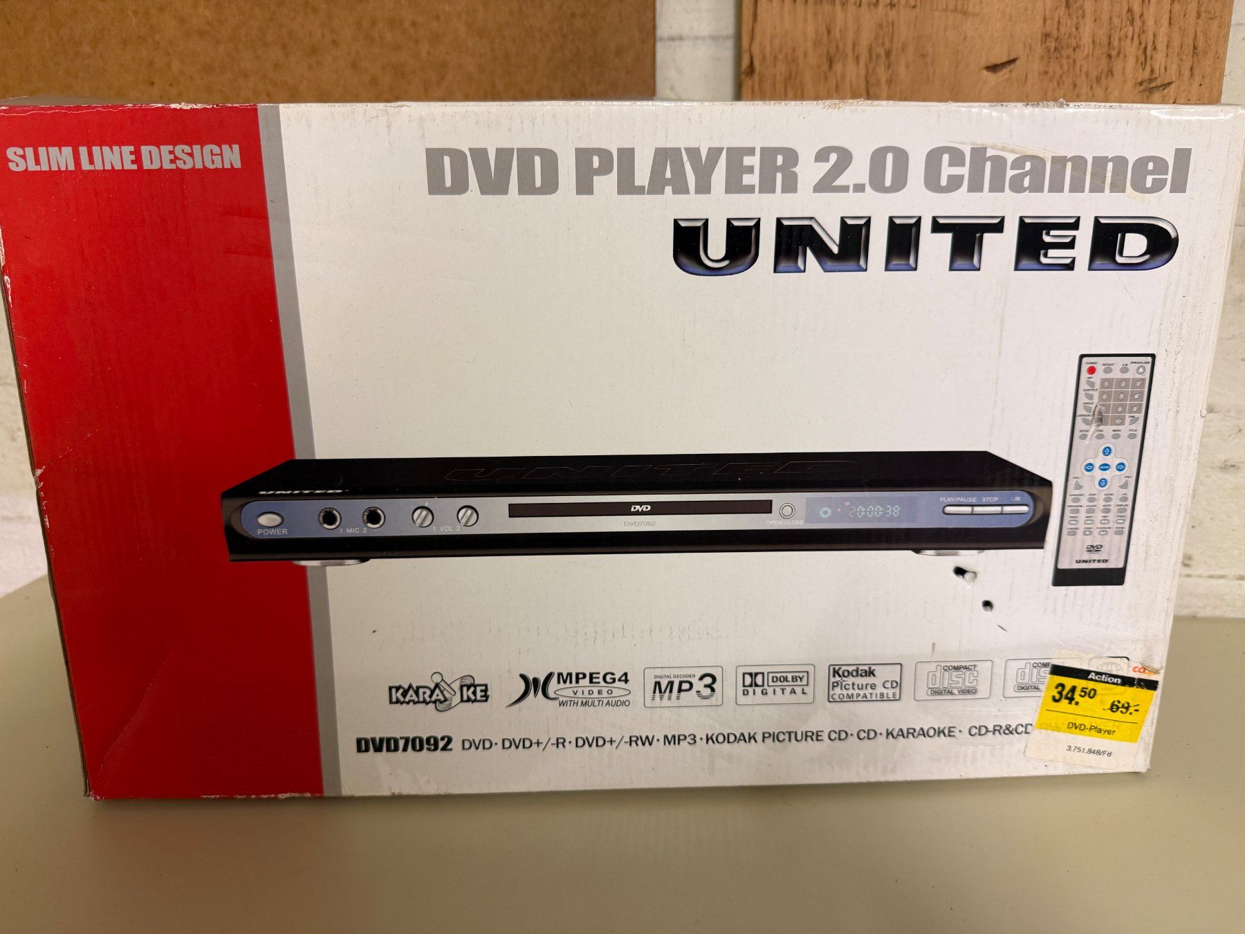 Tutti i DVDs: DVD-Player UNITED 2.0 Channel – Nuovo (secondo la descrizione) da Schlieren venduto da Stadtammannamt_8952