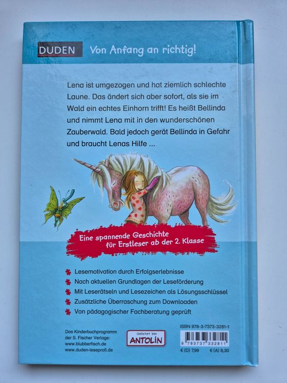 DUDEN Leseprofi 📚 Ein Einhorn in Gefahr 🦄 2. Klasse (Gebraucht) in ...