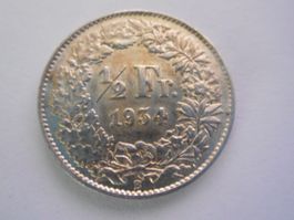 50 Rp. 1934 silber  -unz