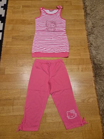 Ensemble Hello Kitty, rayé rose et blanc, taille 12 ans 152