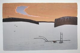 Hans Potthof Grosse Lithographie épr. d'artiste signiert