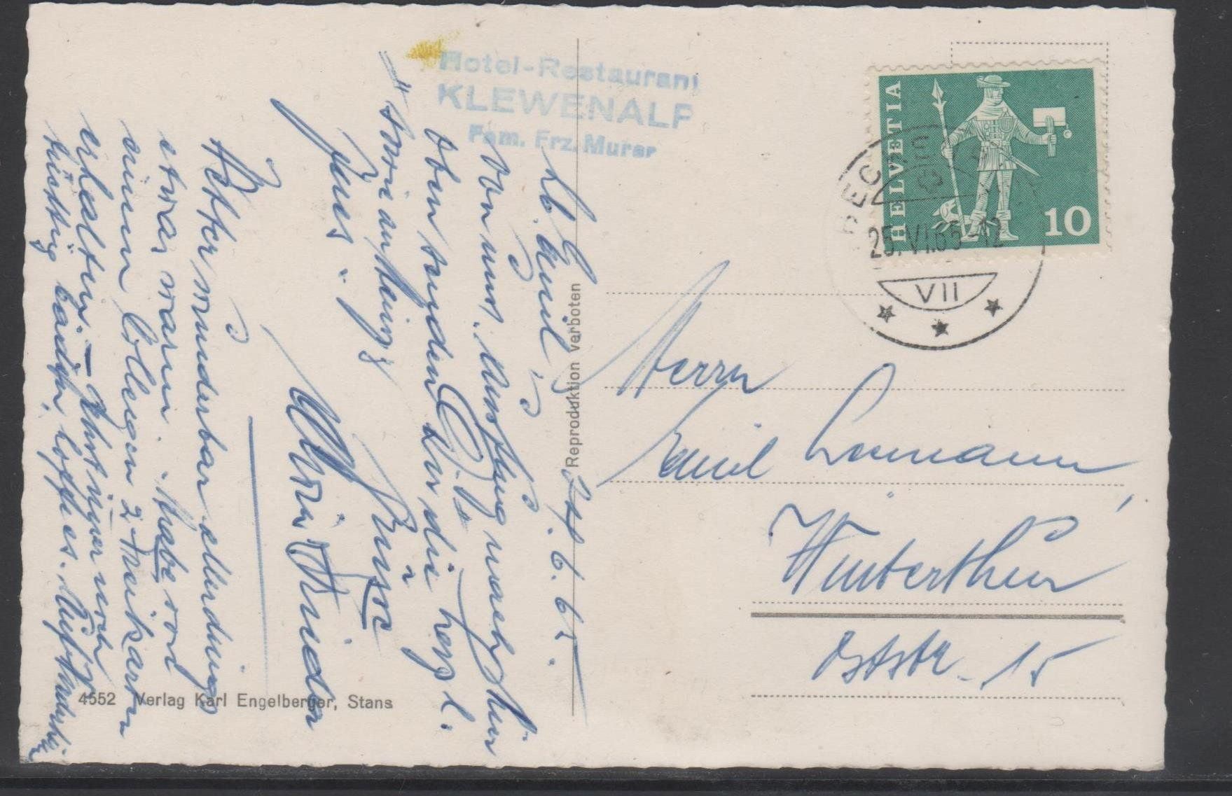 Cartes postales: Luftseilbahn Beckenried-Klewenalp – D'occasion à Remetschwil par Hofiii 1
