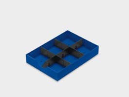3Stk. Styrodoc Schubladen in blau inkl. Einteilung