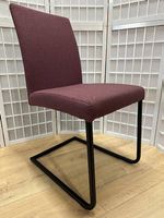 6 Freischwinger Stühle LUCA Stoff Board winered bordeaux rot