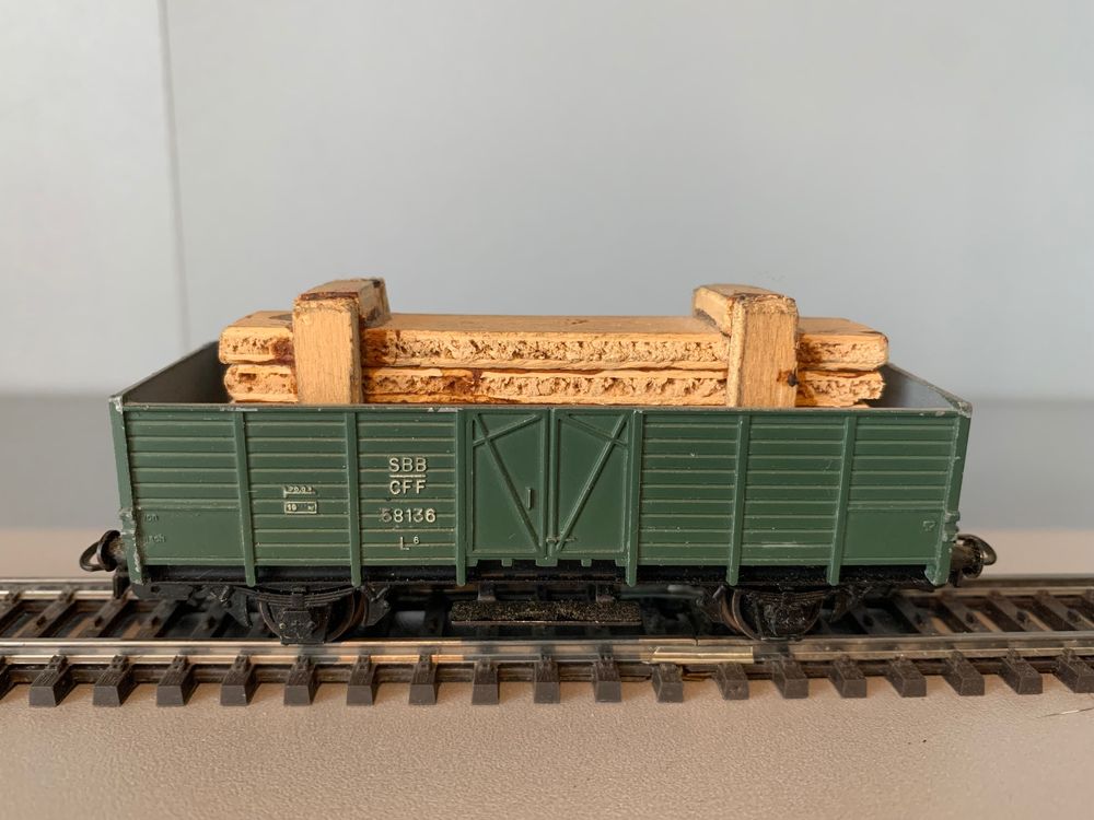 HAG Güterwagen Hochbordwagen SBB L 58136 HO Nr. 330 (B) (Neu (gemäss