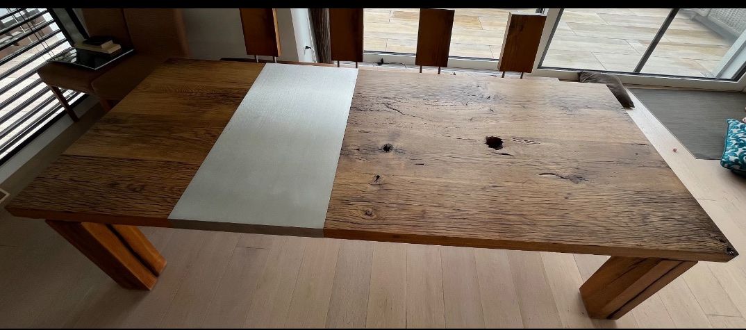 Articles en bois: Massiver Eichenholztisch mit Sitzbank&Design Elementen,Antik – D'occasion à Horgen par pj18 3