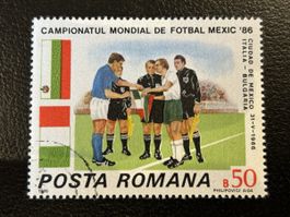 Sondermarke Fussball WM 1986 Mexiko / Bulgarien : Italien