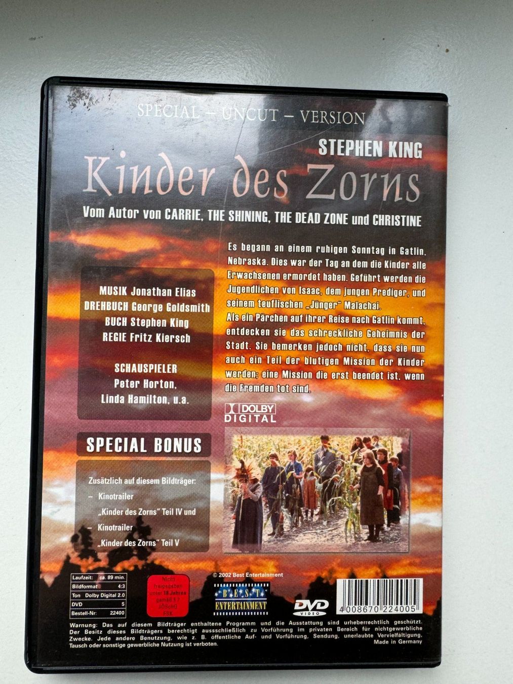 Tutti i DVDs: Kinder des Zorns – Usato da Rapperswil SG venduto da Boadioz 1