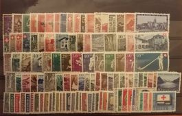 B1-B117, 1938 bis 1963, Pro Patria postfrisch Kt. 375.-