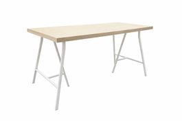 Ikea Linmon Tischplatte Weiss + Untergestell, gut erhalten.