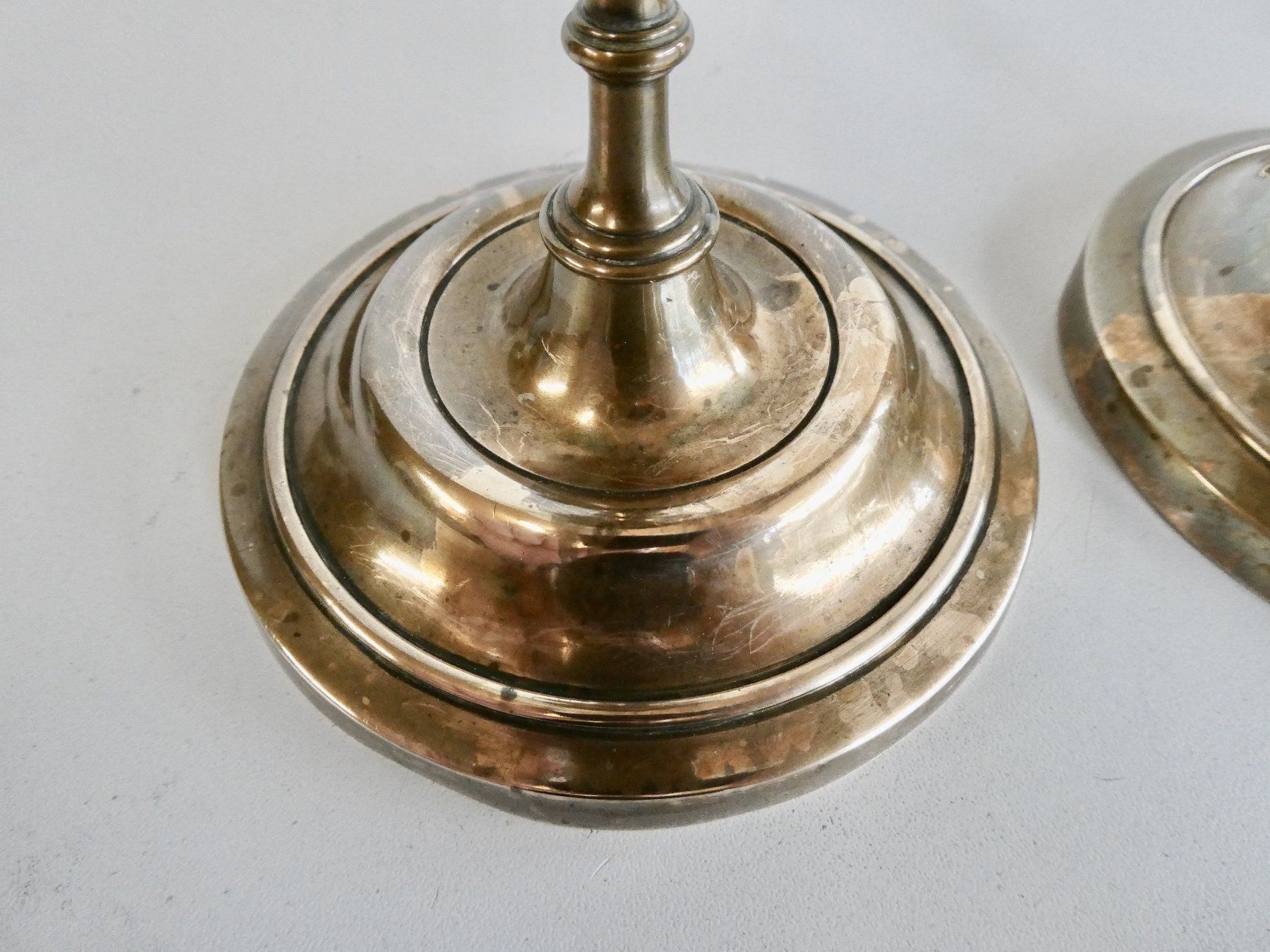 Portacandele: 2 Originale Biedermeier Kerzenständer – Usato da Lüchingen venduto da Eeizo 4
