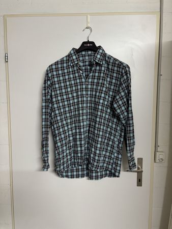 Hemd Karomuster blau Grösse XL neuwertig