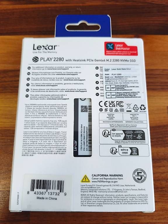Lexar Dischi rigidi: 1 TB NVME SSD – Nuovo e nell'imballaggio originale da Bassersdorf venduto da greenit 1