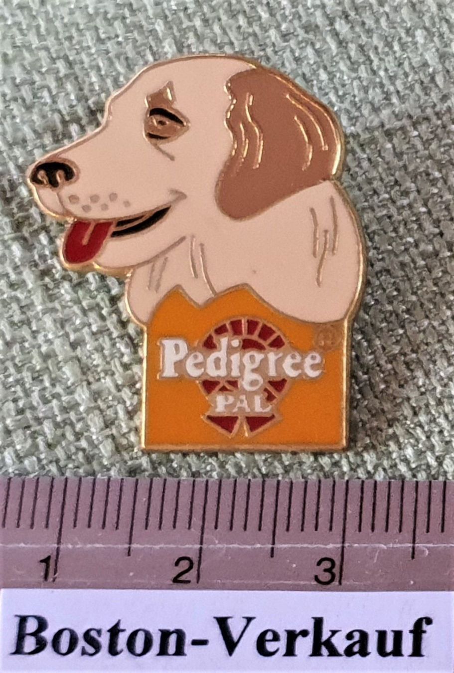 Placchette & Badge: D609 - Pin Pedigree PAL Hund 1 – Usato da Reinach BL venduto da Boston-Verkauf 1