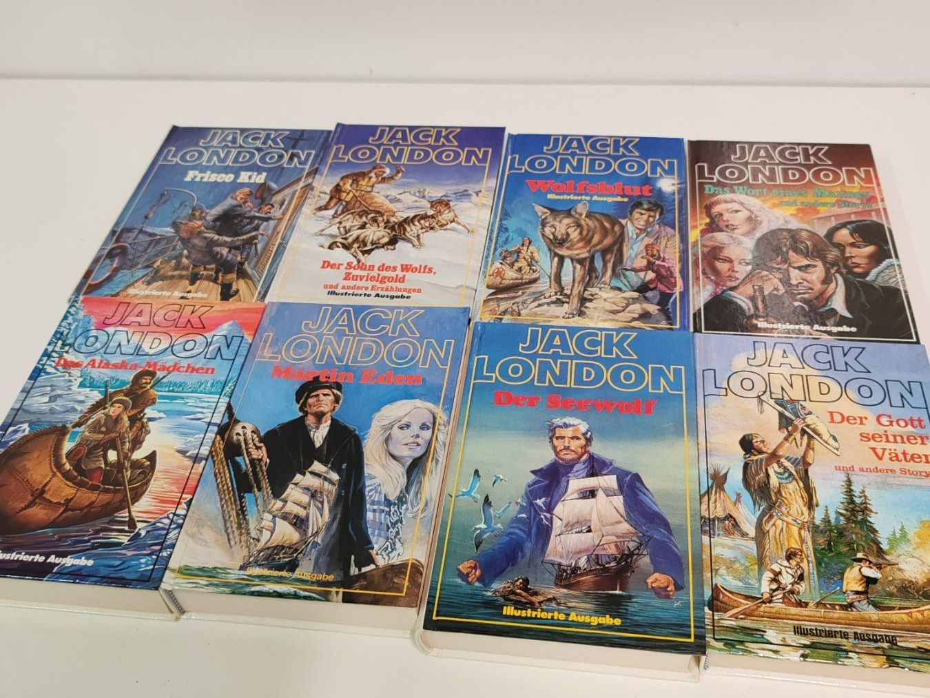 Bücher: JACK LONDON 8 Bücherpaket illustrierte Romane – Gebraucht aus Luzern von Lager6640 1