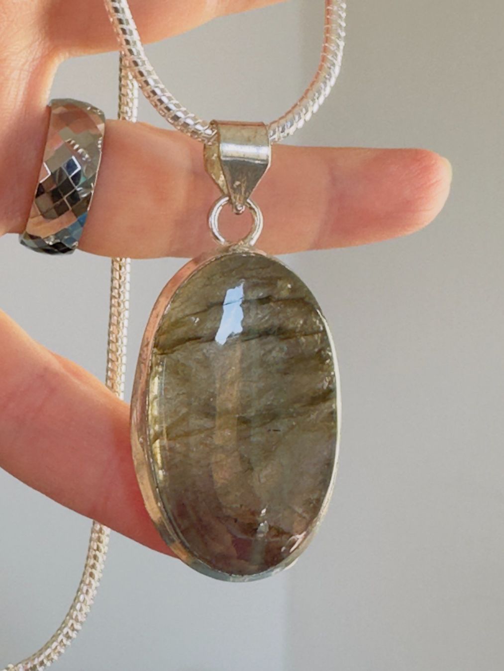 Catenine: Labradorite Gemstone Handmade necklace – Nuovo e nell'imballaggio originale da Genève venduto da AGBERG 6