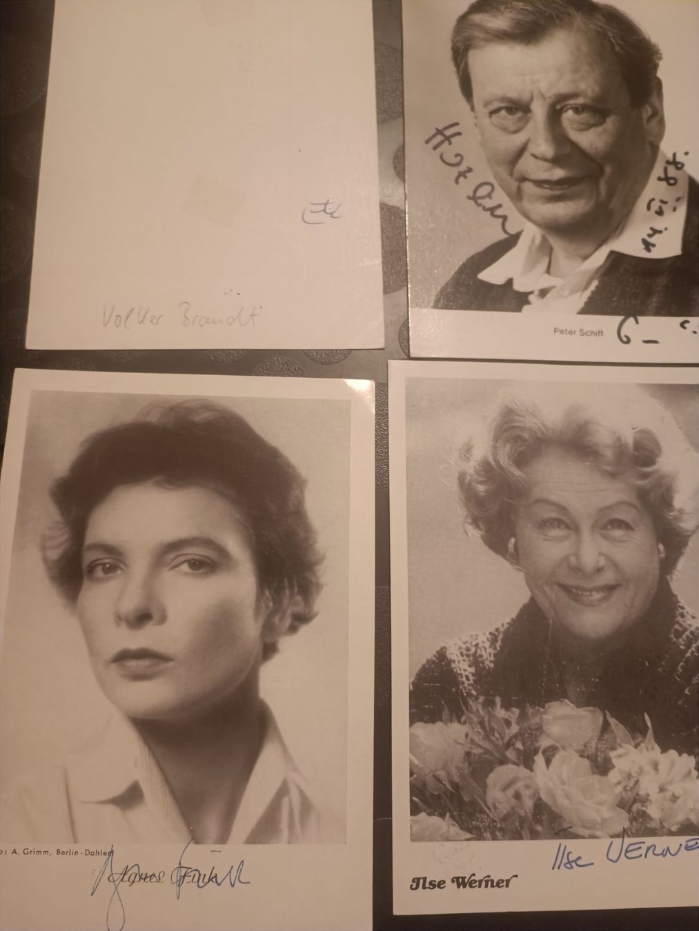 Autographes: Schauspieler Mix - 4 signierte alte  Autogrammkarten - Set – D'occasion à Menziken par Artographs 1