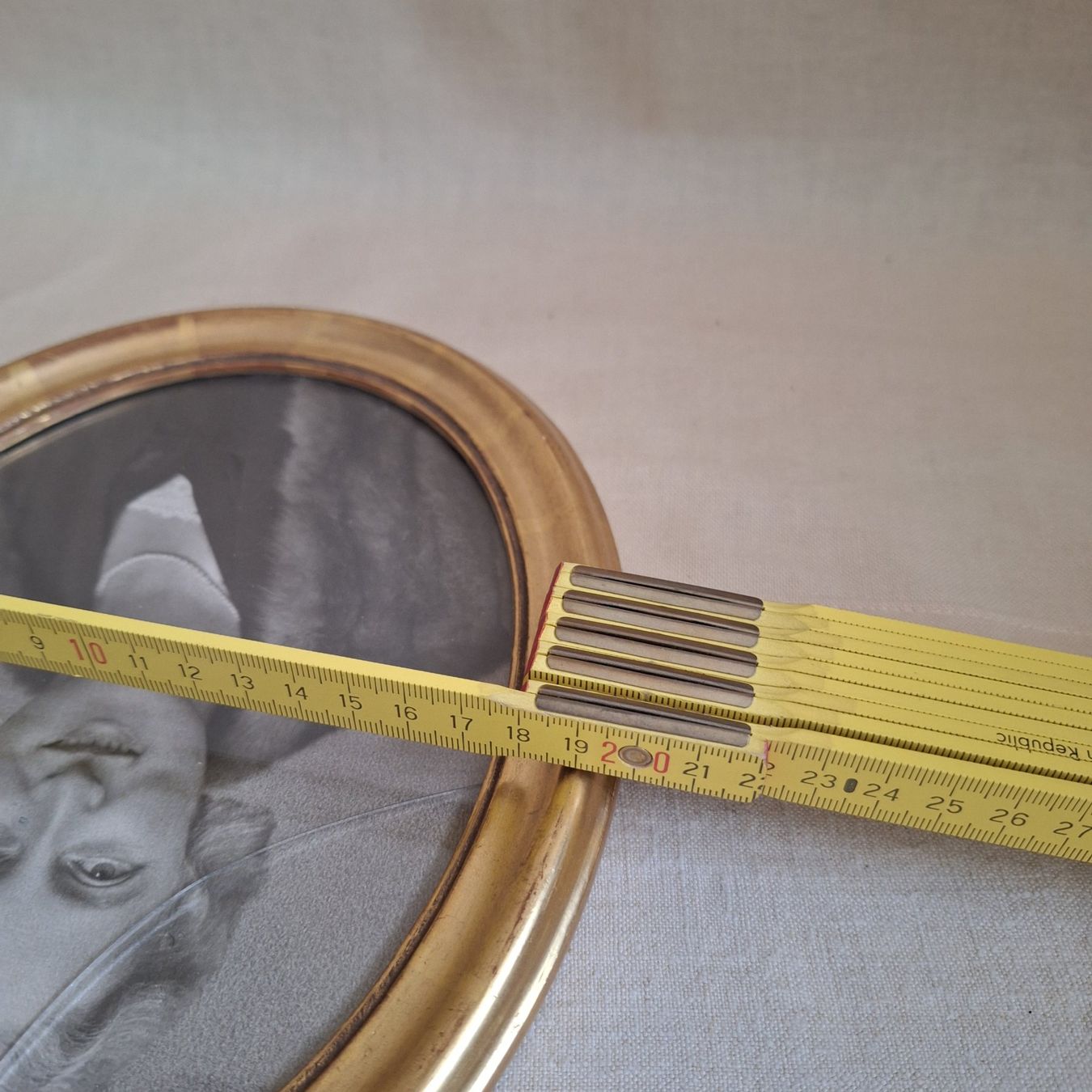 Foto & Immagini: Bild, nostalgisch, Goldrahmen oval, elegante Dame – Usato da Winterthur venduto da Goldpipau 4