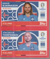 EURO 2024 Topps sticker ICELAND ICE 10 - 11 BJARNASON / THOR