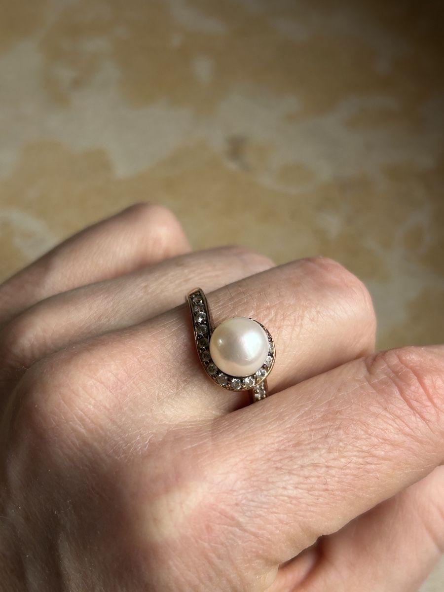 Anelli: Silberring mit Perle  Gr. 63/23mm 👍 – Usato da Laufen venduto da belleskulptur 9