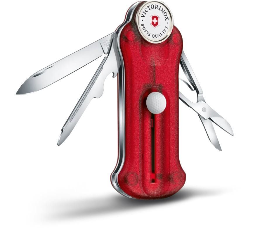 Victorinox Taschenmesser: Golf Tool von Victorinox red transparent – Neu und originalverpackt aus Koppigen von Bracher_Mail-House