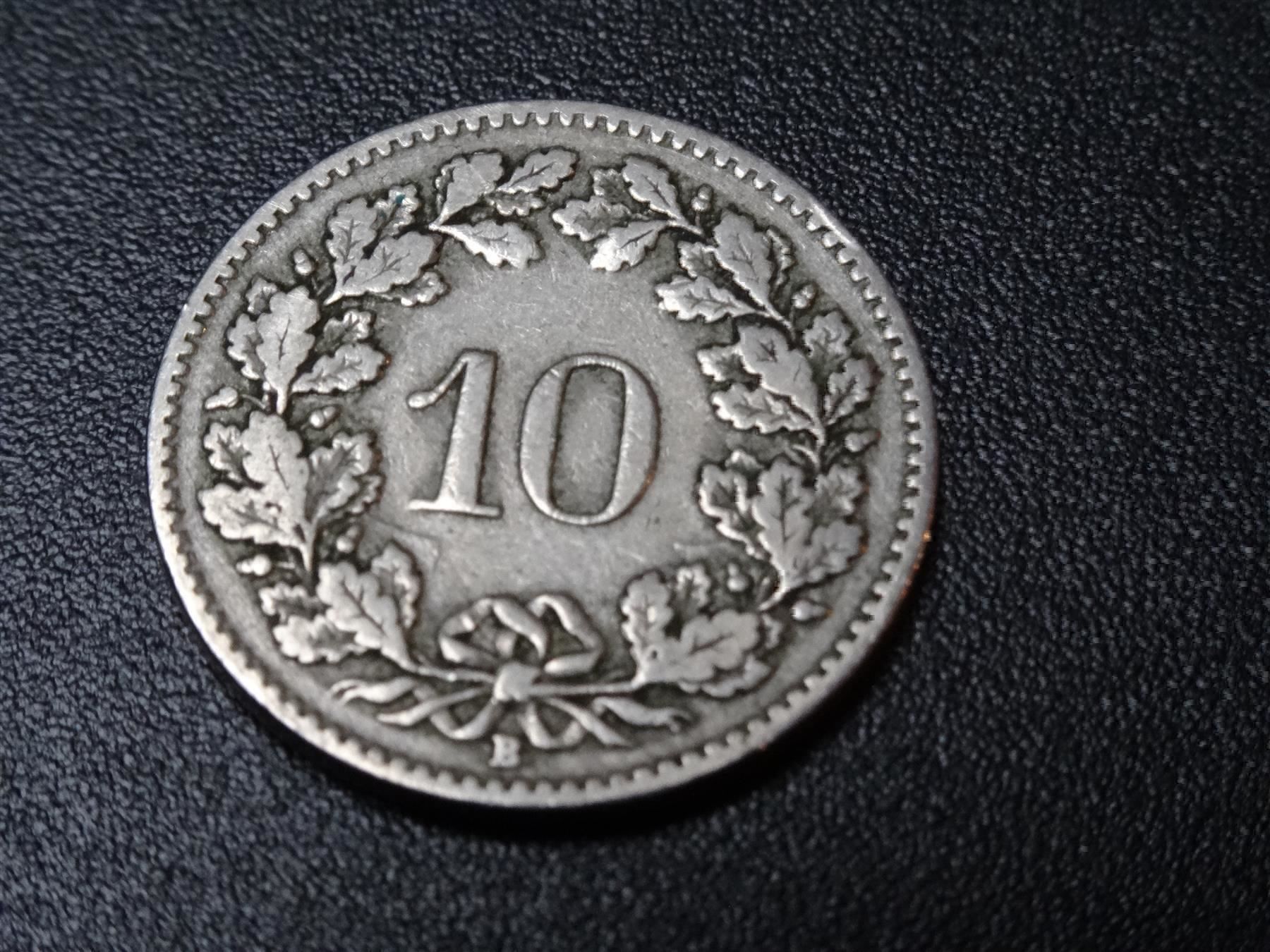 Alle Münzen: Schöner 10 Rp. 1909 ab Fr. 2.-- – Gebraucht aus Lupfig von JUTA09 1
