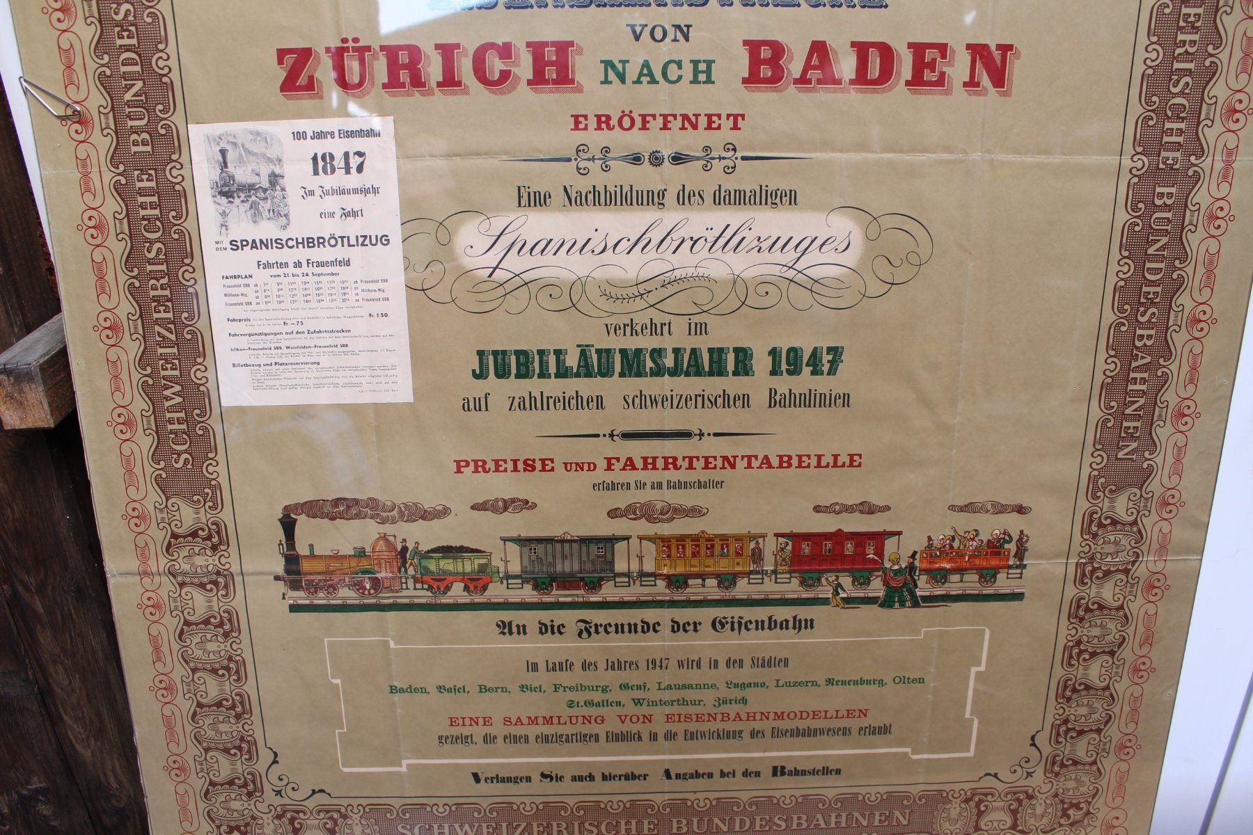 Foto & Immagini: Plakat 128x90 Spanischbrötlibahn 1947 Original – Usato da Gebenstorf venduto da Gomsa0 2